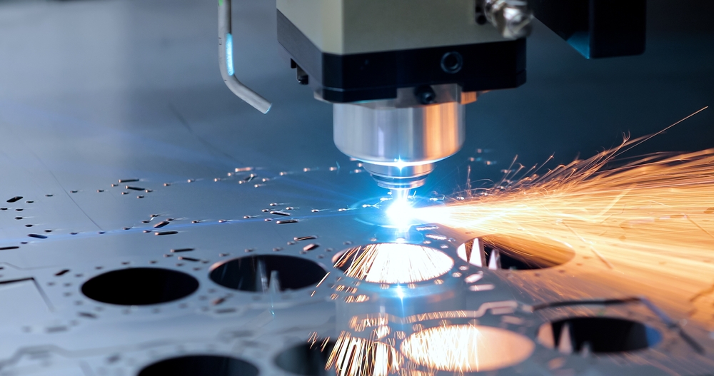 Processing and laser cutting for metal in the industrial.